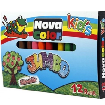 NOVACOLOR NC2114 JUMBO MUM BOYA 12 RENK NOVACOLOR NC2114 JUMBO MUM BOYA 12 RENK