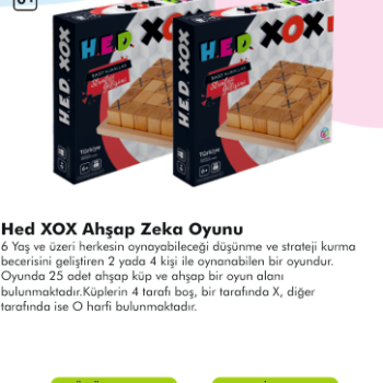 HED XOX AHŞAP ZEKA OYUNU HED XOX AHŞAP ZEKA OYUNU