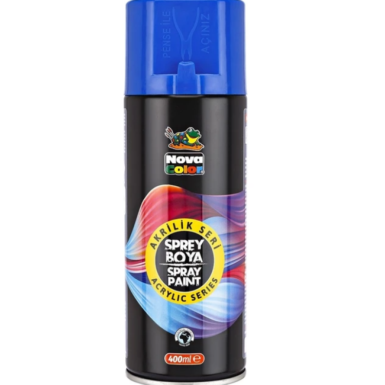 NOVA COLOR AKRİLİK SPREY BOYA 400 ML -MAVİ NOVA COLOR AKRİLİK SPREY BOYA 400 ML -MAVİ