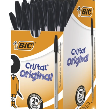 BİC CRİSTAL TÜKENMEZ KALEM SİYAH 50 Lİ BİC CRİSTAL TÜKENMEZ KALEM SİYAH 50 Lİ
