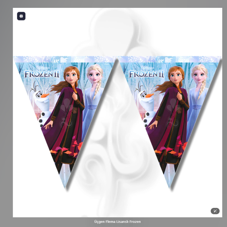 Üçgen Flema Lisanslı Frozen