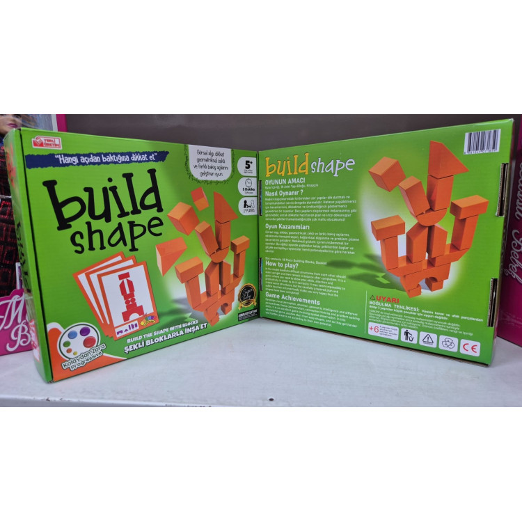 BUİLD SHAPE 8681049071859 PSİKOMOTOR BECERİLER GÖRSEL DİKKAT DÜŞÜNME BECERİSİ