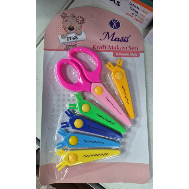 MASİS DT-KS 6 YEDE UÇLU KRAF ŞEKİLLİ KESME MAKAS SETİ