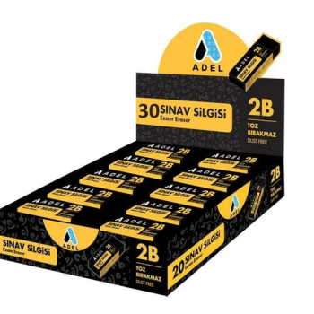 ADEL 2B SINAV SİLGİSİ DUST-FREE 30 LU ADEL 2B SINAV SİLGİSİ DUST-FREE 30 LU