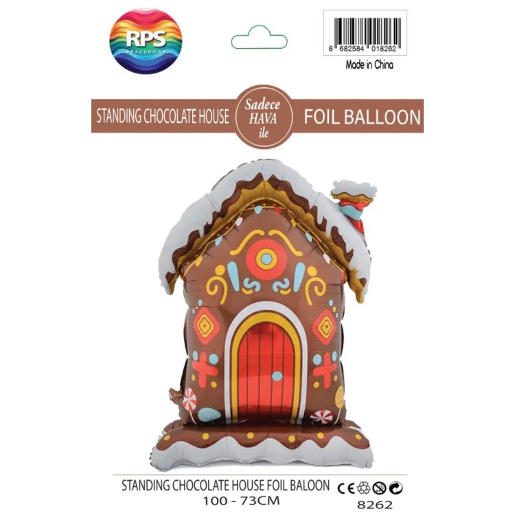 Ayaklı Çikolata Evi Folyo Balon 8262 100X73CM