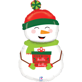 Folyo Balon Grabo 40" P. Holiday Snowman 101cm Folyo Balon Grabo 40" P. Holiday Snowman 101cm