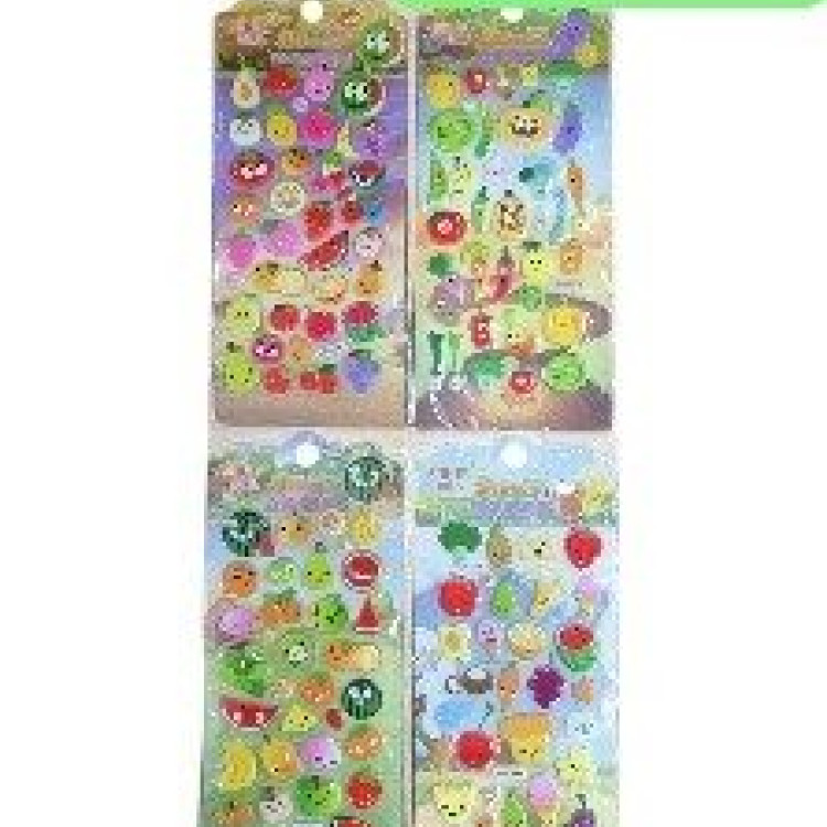 MEYVE SEBZE SERİSİ KABARTMA STICKER MEYVE SEBZE SERİSİ KABARTMA STICKER