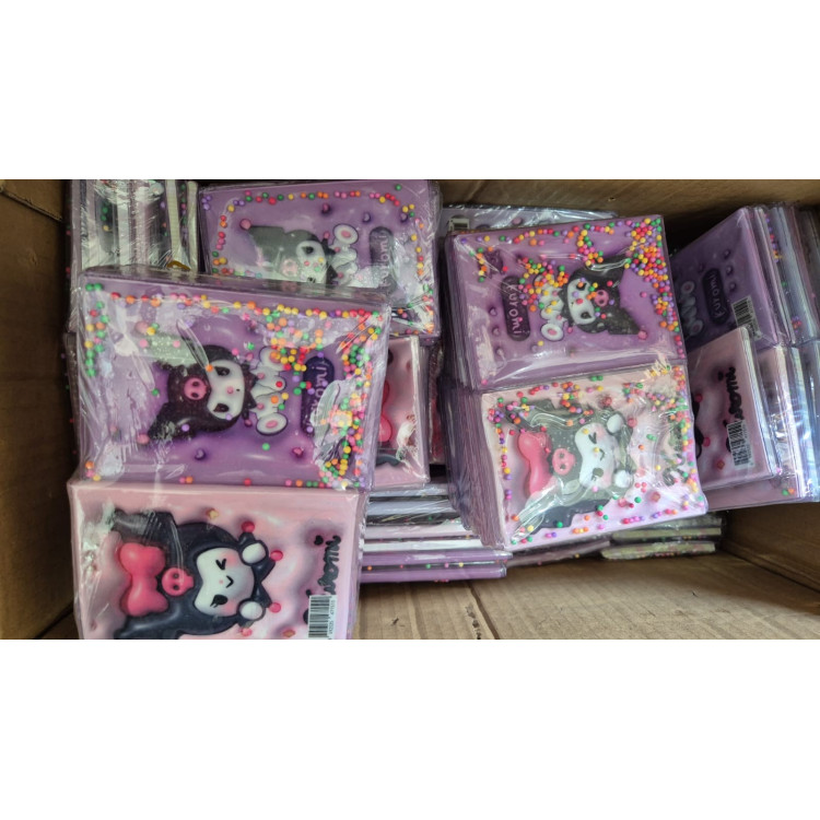 KUROMİ BONCUK KAPAKLI MİNİ DEFTER 12Lİ