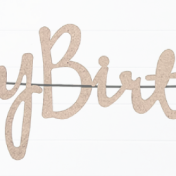 Banner Kaligrafi Happy Bırthday Kraft Banner Kaligrafi Happy Bırthday Kraft