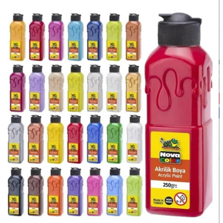 NOVACOLOR NC3014 AKRİLİK BOYA 250GR BEYAZ