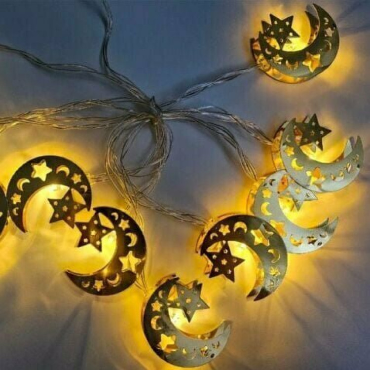 RAMAZAN KUTULU METAL LED HİLAL YILDIZ (02)