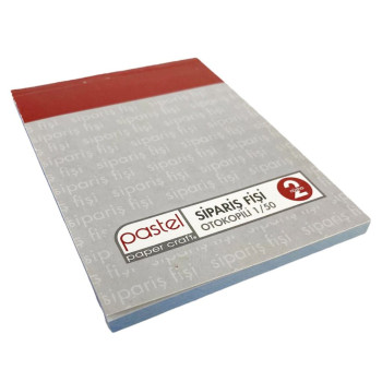 PASTEL 1/50 OTOKOPİLİ SİPARİŞ FİŞİ 2N  12Lİ PASTEL 1/50 OTOKOPİLİ SİPARİŞ FİŞİ 2N  12Lİ