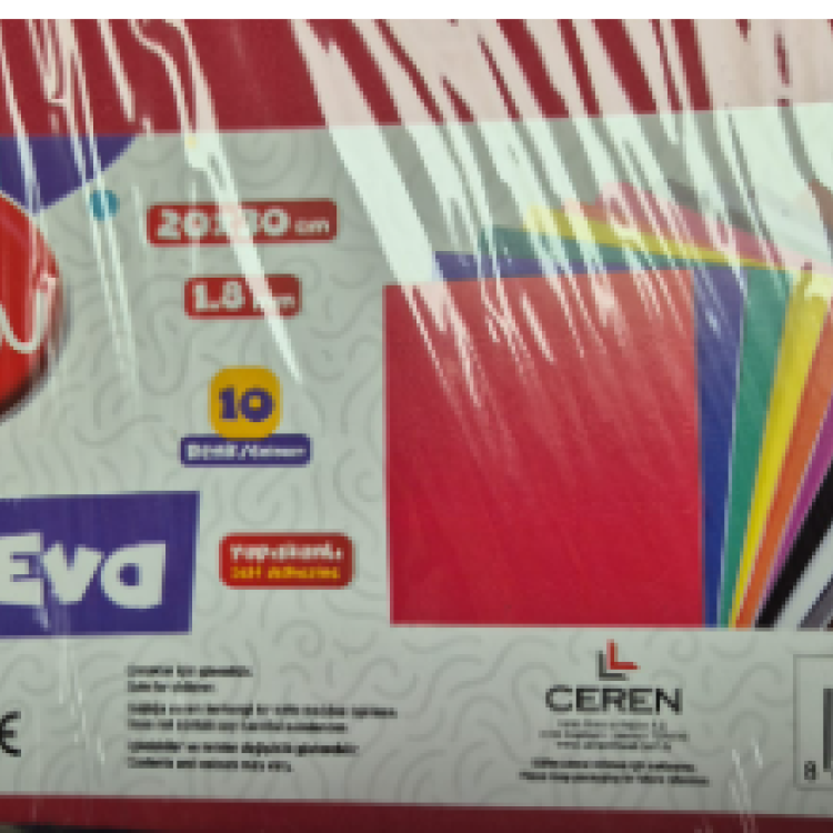 BUBU-EV0036 EVA DÜZ YAPIŞKANLI 20X30 10LU