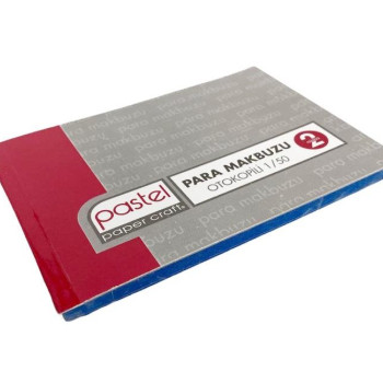 PASTEL 1/50 OTOKOPİLİ PARA MAKBUZU 2N  12Lİ PASTEL 1/50 OTOKOPİLİ PARA MAKBUZU 2N  12Lİ
