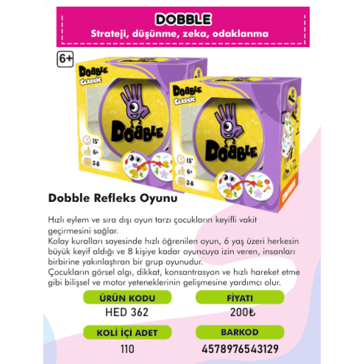 DOBBLE REFLEKS OYUNU DOBBLE REFLEKS OYUNU