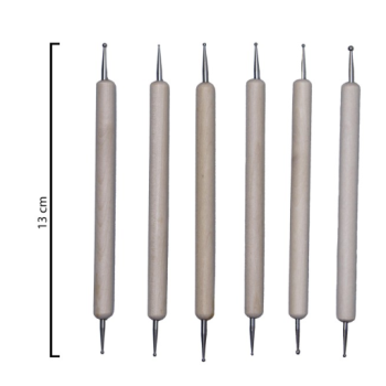 Kil Şekillendirici 13cm 6'Lı 600 Kil Şekillendirici 13cm 6'Lı 600