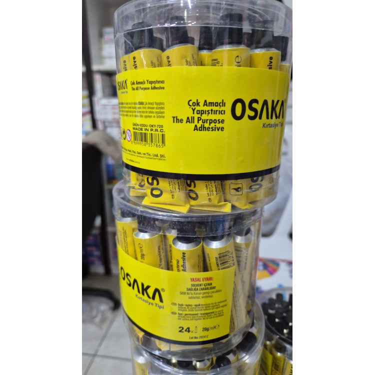 OSAKA OKY-720 SIVI YAPIŞTIRICI 20GR 24LÜ OSAKA OKY-720 SIVI YAPIŞTIRICI 20GR 24LÜ