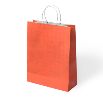25x12x31 Büküm Saplı Poşet -Turuncu- 25x12x31 Büküm Saplı Poşet -Turuncu-
