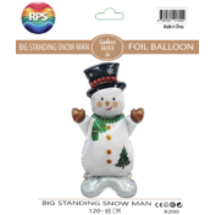 Büyük Ayaklı Kardan Adam Folyo Balon 8200 120X65CM