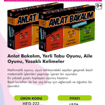 ANLAT BAKALIM YERLİ TABU OYUNU AİLE OYUNU YASAKLI KELİMELER ANLAT BAKALIM YERLİ TABU OYUNU AİLE OYUNU YASAKLI KELİMELER