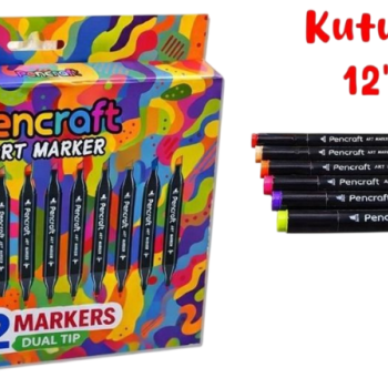PENCRAFT KUTULU MARKER KALEM 12Lİ