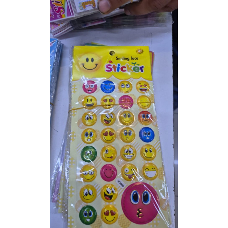 ORTA BOY EMOJİ GÜLENYÜZ KABARTMA STİCKER 20Lİ ORTA BOY EMOJİ GÜLENYÜZ KABARTMA STİCKER 20Lİ