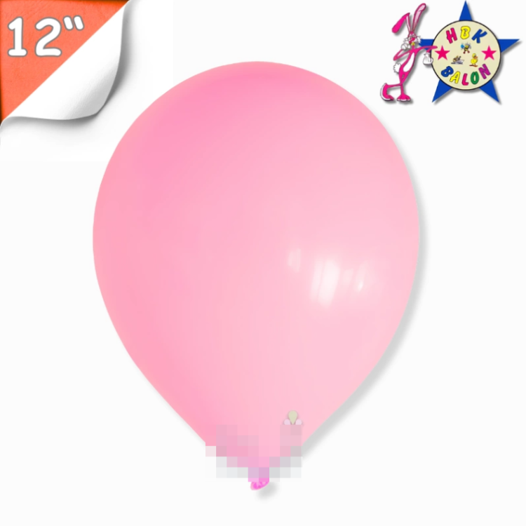 Pastel 12" Balon HBK Pembe 100lü Pastel 12" Balon HBK Pembe 100lü