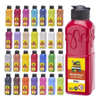NOVACOLOR NC3011 AKRİLİK BOYA 250GR KIRMIZI NOVACOLOR NC3011 AKRİLİK BOYA 250GR KIRMIZI