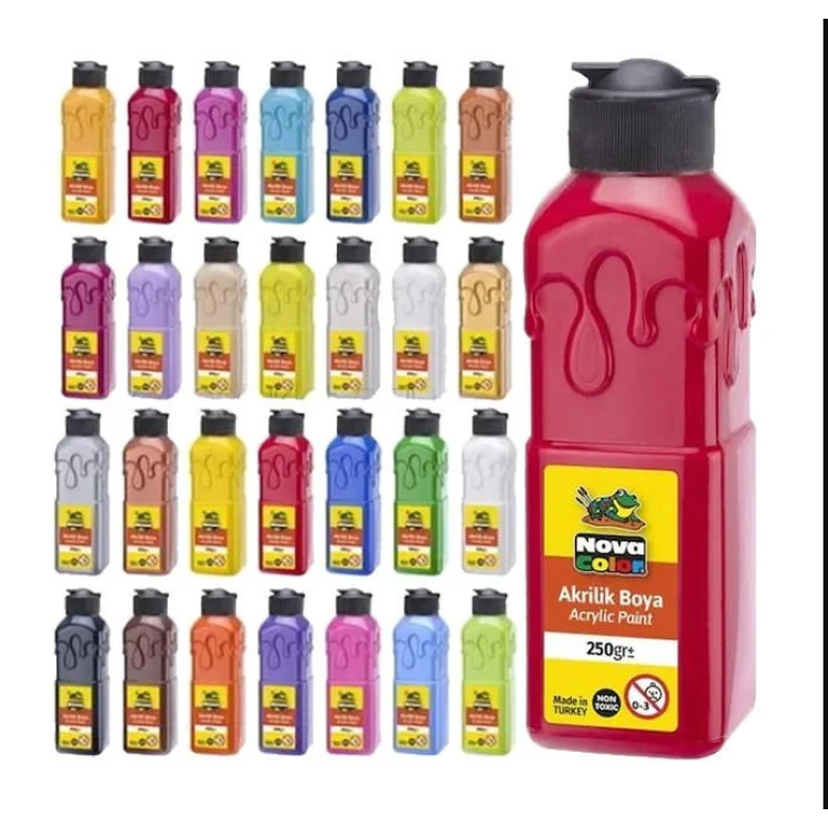 NOVACOLOR NC3011 AKRİLİK BOYA 250GR KIRMIZI