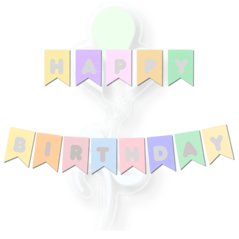 Banner Happy Bırthday Makaron-Gümüş Banner Happy Bırthday Makaron-Gümüş