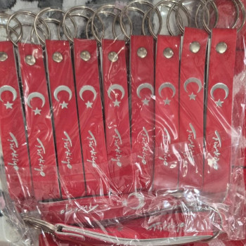 ANAHTARLIK BAYRAK AYYILDIZ DERİ GÖRÜNÜMLÜ 12Lİ *23nisan ANAHTARLIK BAYRAK AYYILDIZ DERİ GÖRÜNÜMLÜ 12Lİ *23nisan