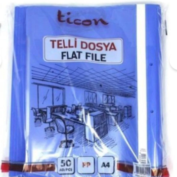 TİCON TELLİ DOSYA 50Lİ MAVİ TİCON TELLİ DOSYA 50Lİ MAVİ