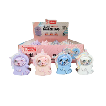 MİKRO MK-4040 UNICORN RENKLİ KÖPÜK BONCUKLU KALEMTRAŞ 24'LÜ MİKRO MK-4040 UNICORN RENKLİ KÖPÜK BONCUKLU KALEMTRAŞ 24'LÜ