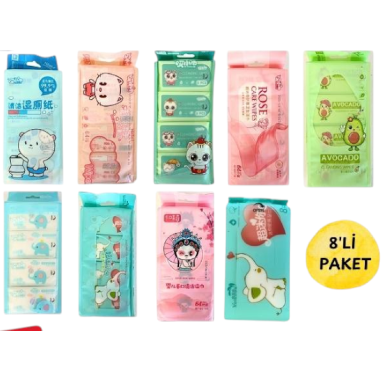 VAGON 9510 8Lİ ISLAK MENDİL 140X150MM