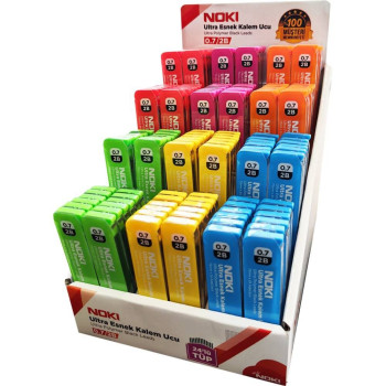 NOKİ 7217-14 2B 0,7 75mm MİN VERSATİL UÇ 24’LÜ TÜP 144'LÜ STAND NOKİ 7217-14 2B 0,7 75mm MİN VERSATİL UÇ 24’LÜ TÜP 144'LÜ STAND