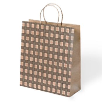 45x12x50 Büküm Saplı Poşet -Ekose- 45x12x50 Büküm Saplı Poşet -Ekose-