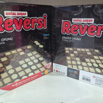 REVERSİ AHŞAP KUTU OYUN -M02 REVERSİ AHŞAP KUTU OYUN -M02