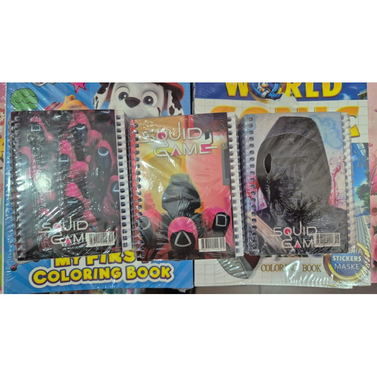 NOT DEFTERİ SPİRALLİ A6 50YP 12li SQUİD GAME  -B01