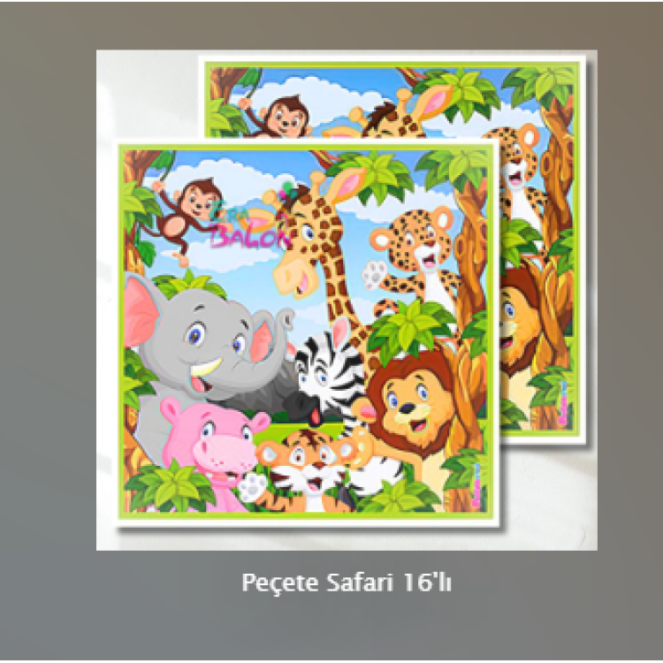 Peçete Safari 16'lı