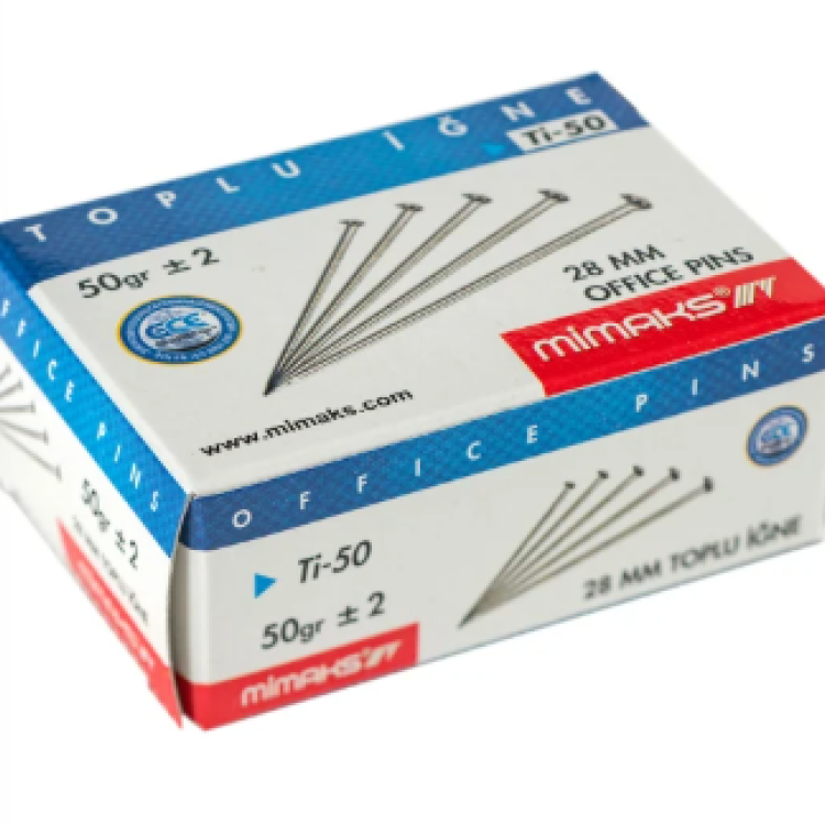 MİMAKS TI-50 TOPLU İĞNE 50GR. 30'LU *12