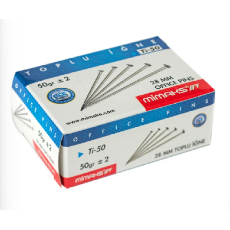 MİMAKS TI-50 TOPLU İĞNE 50GR. 30'LU *12