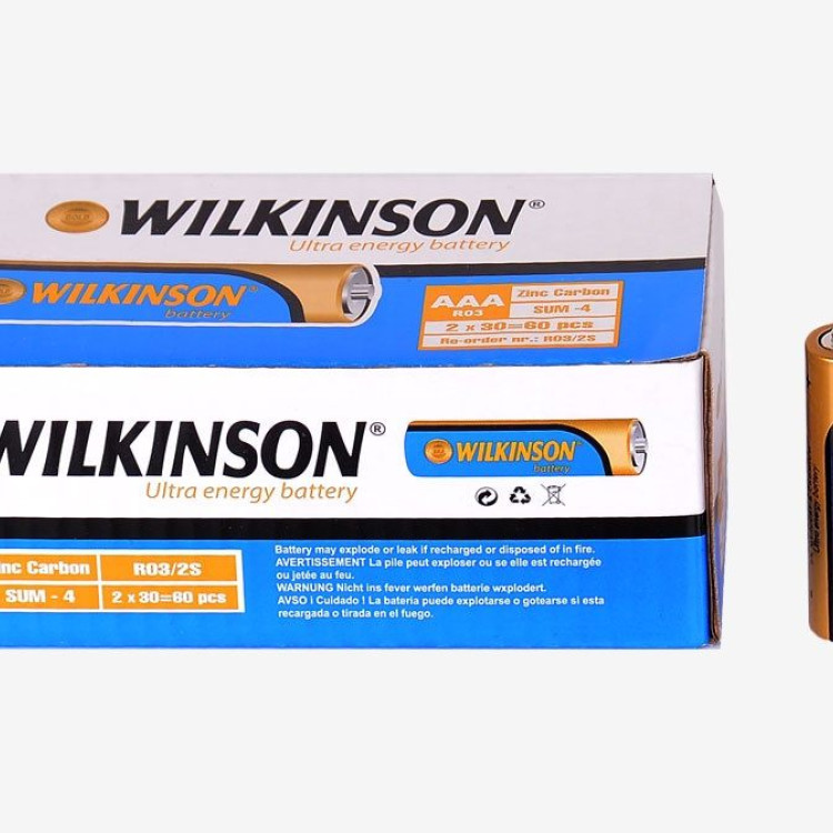 WILKINSON R03 GOLD İNCE PİL 60'LI WILKINSON R03 GOLD İNCE PİL 60'LI