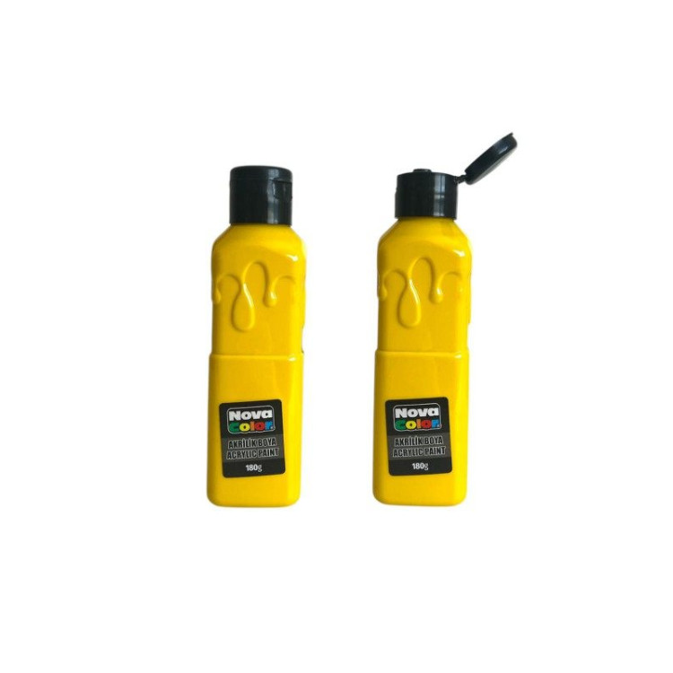 NOVA COLOR NC-1001 AKRİLİK BOYA 180 GR SARI