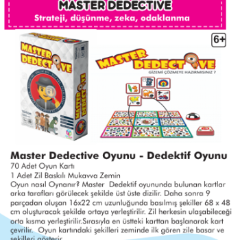 MASTER DEDECTİVE - DEDEKTİF OYUNU MASTER DEDECTİVE - DEDEKTİF OYUNU
