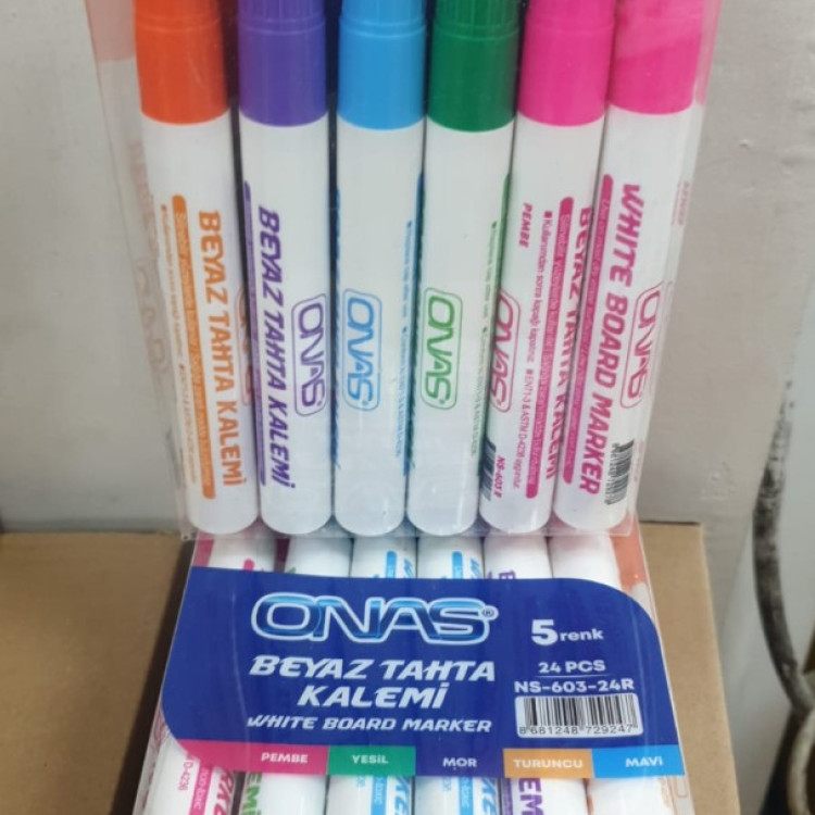 ONAS NS-603-24R 5 RENK TAHTAKALEMİ 24LÜ