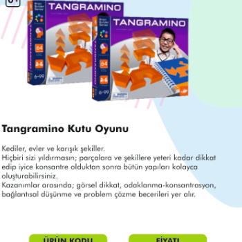 TANGRAMİNO KUTU OYUNU TANGRAMİNO KUTU OYUNU