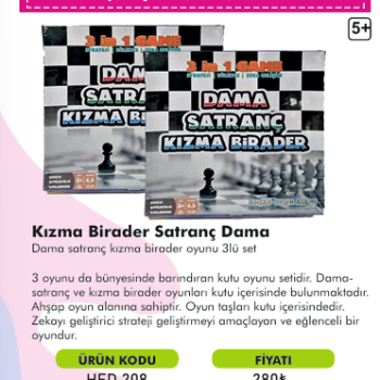 KIZMA BİRADER SATRANÇ DAMA KIZMA BİRADER SATRANÇ DAMA
