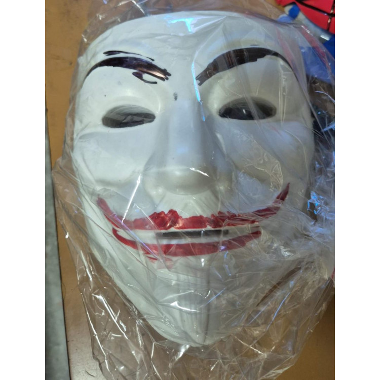 Joker Maskesi Kırmızı Dudak 12li