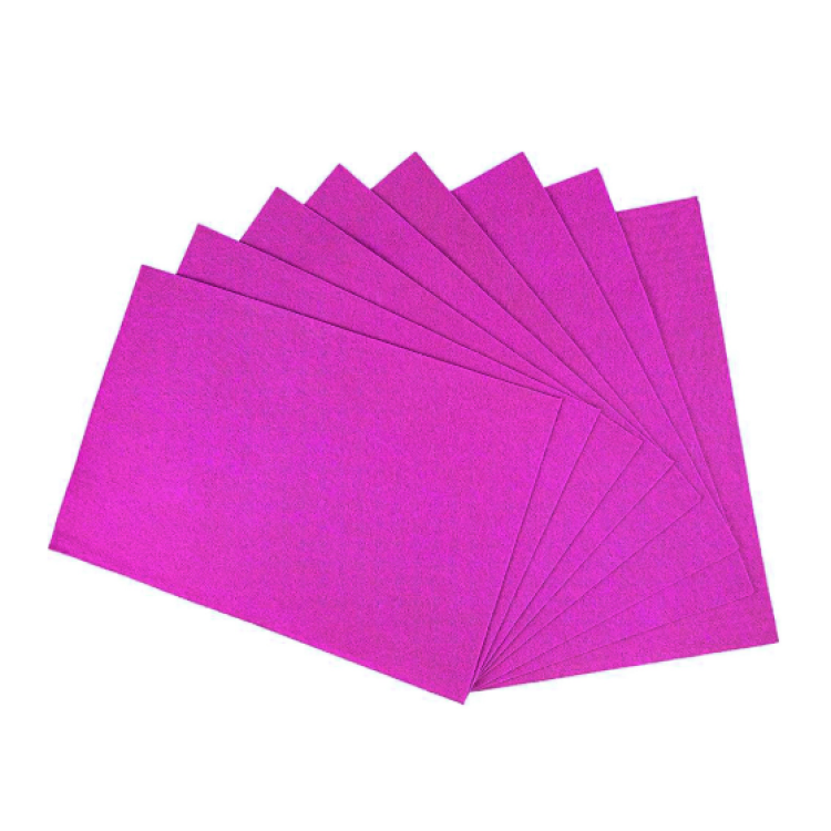 50x70 Okul Keçe Tabaka 10lu -Pembe-