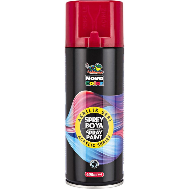 NOVA COLOR AKRİLİK SPREY BOYA 400 ML -KIRMIZI